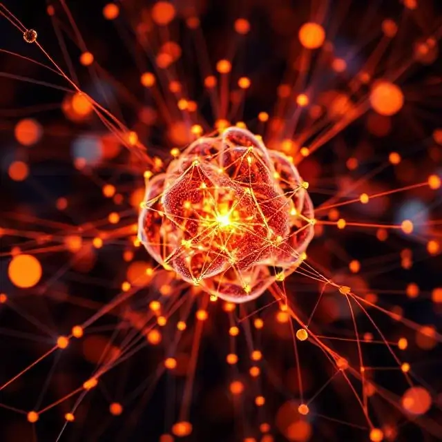 Abstract representation of artificial intelligence networks.