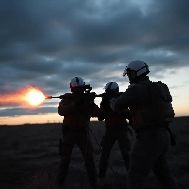 A team executing a counter-measure