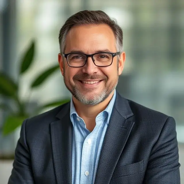 Portrait of a satisfied CFO client.